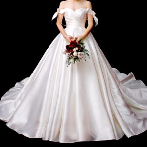 プリンセスライン　縁結びドレス　海外挙式　ウェディングドレス