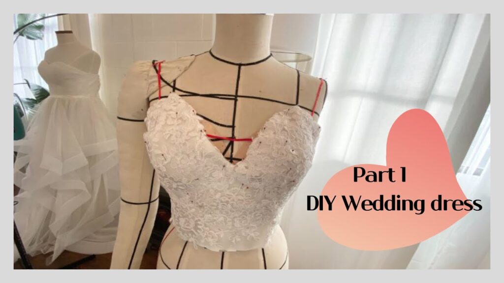 DIY) Wedding Dress/part 1/ How to make wedding dress?/웨딩드레스만들기1