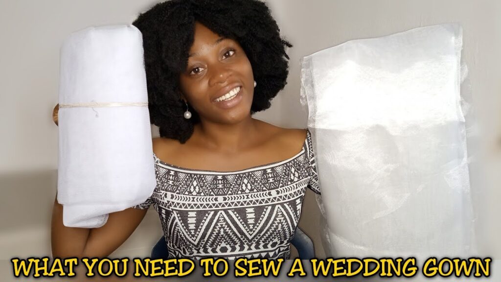 Things I Bought To Sew My WEDDING GOWN + Materials needed to sew a wedding gown @Stitchadress