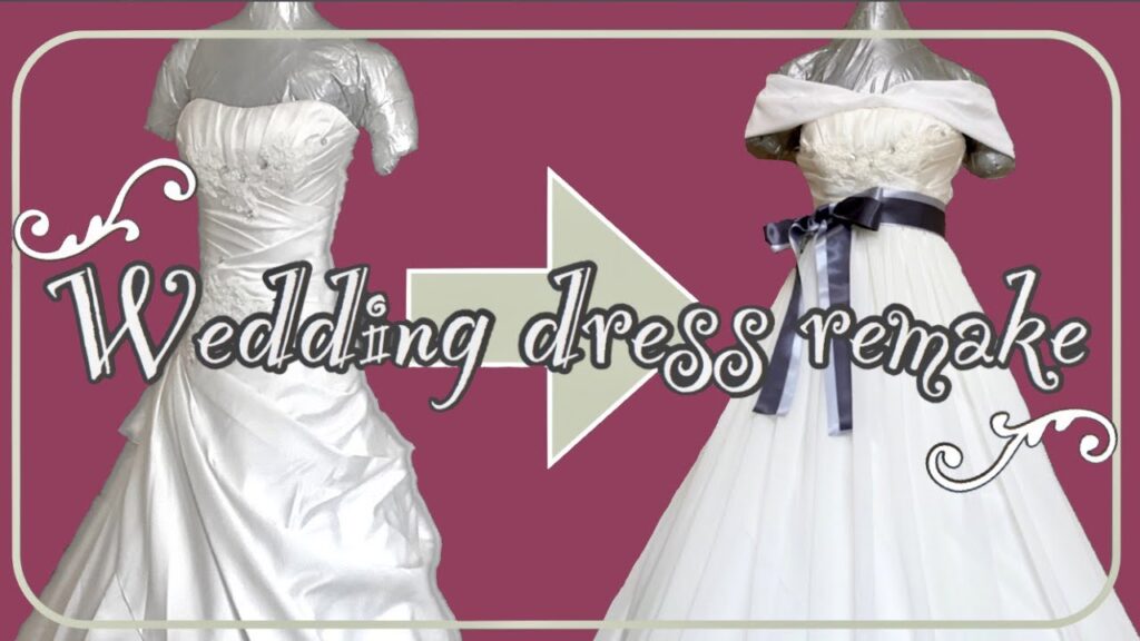 【DIY】ウェディングドレス・リメイク／ Remake the my sisters wedding dress.