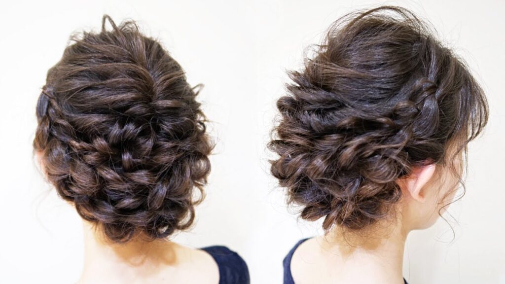 ☆可愛いシニヨンヘアアレンジ！ベース巻きなし！結婚式や２次会にオススメ！Hair styling Hair arrangement 头发　헤어EASY Updo Hairstyle  ผม