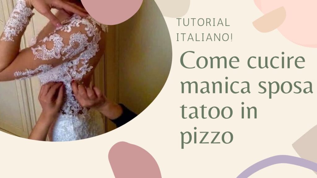 CREA MANICA SPOSA RICAMATA IN PIZZO! SLEEVES FOR WEDDING DRESS TUTORIAL IN ITALIANO