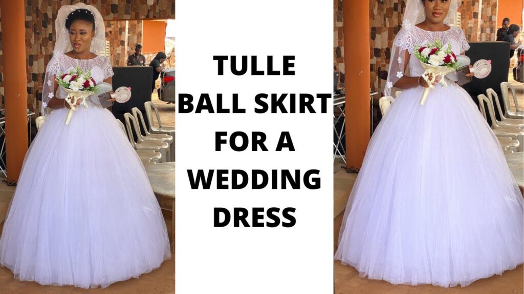 HOW TO MAKE A TULLE SKIRT FOR A WEDDING DRESS