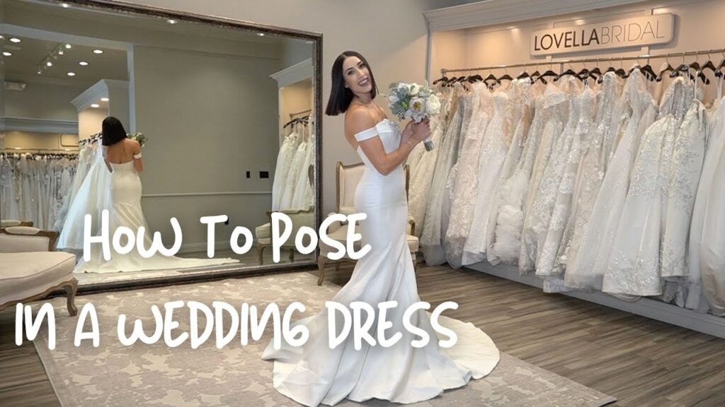 How To Pose For Photos In A Wedding Dress