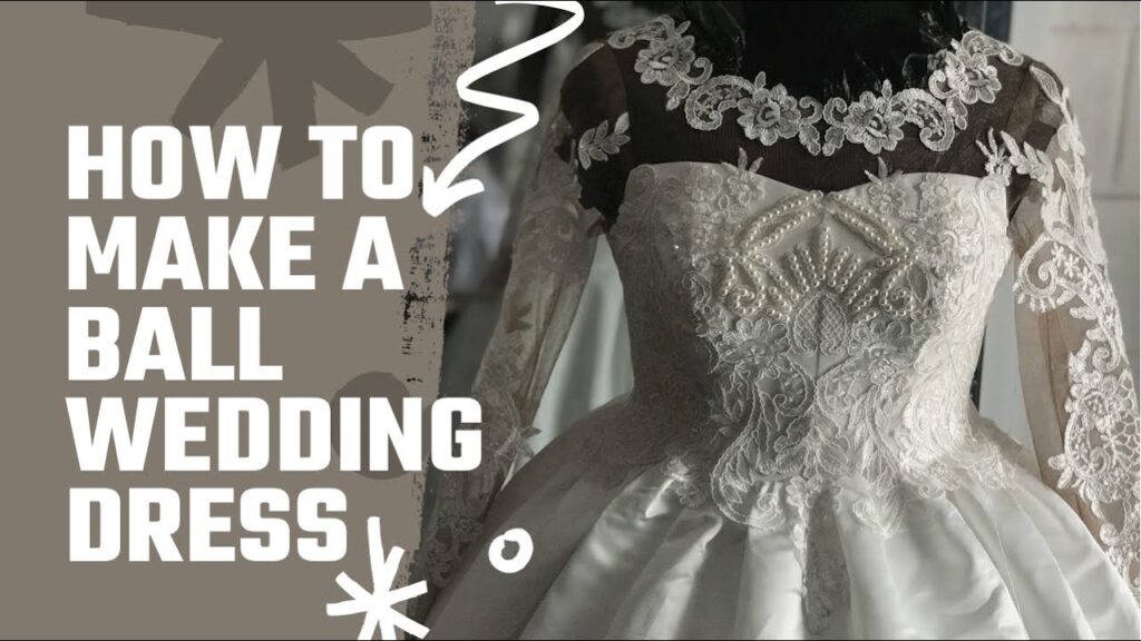How to make a Ball Wedding Dress 1 #weddingdress #howtomakeaballweddingdress #howtosew #ballgown