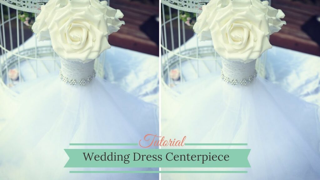 Wedding Dress  Centerpiece:  How to Create Your own Wedding Flower Centrepiece