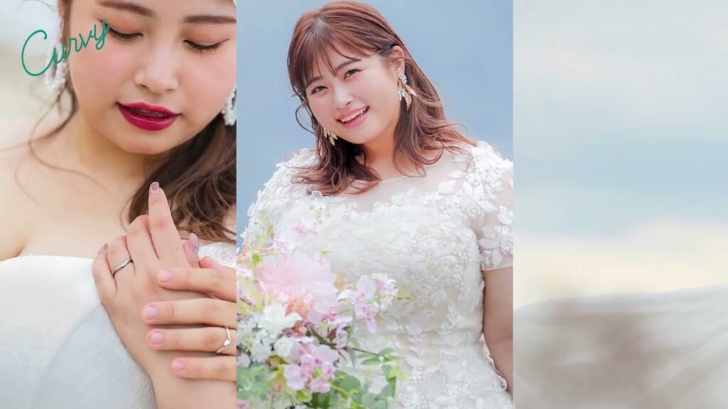 ぽっちゃり花嫁さんのために生まれたウエディングドレス。独自のサイズ基準PS/PM/PLで17号～35号サイズまで対応。ブライダル業界初のウエディングドレスブランド「Curvy」です。
