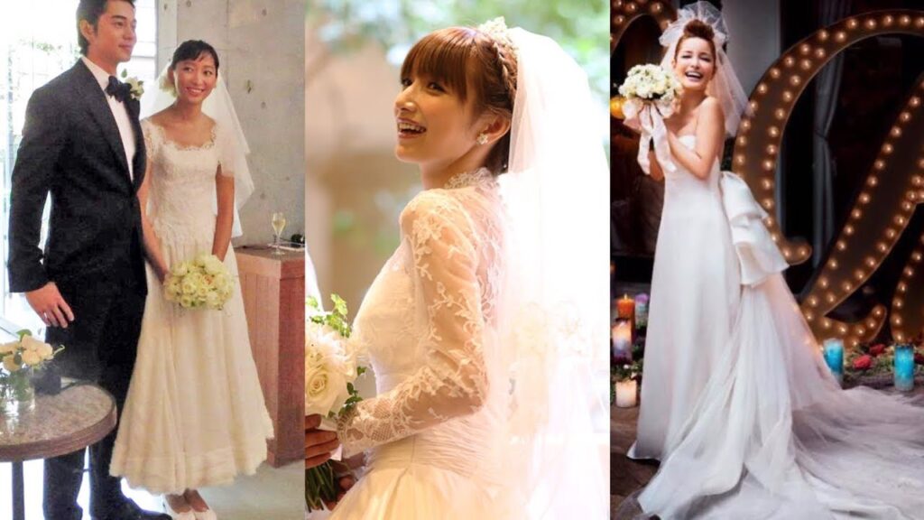 芸能人が実際に結婚式で着たウェディングドレス画像まとめ