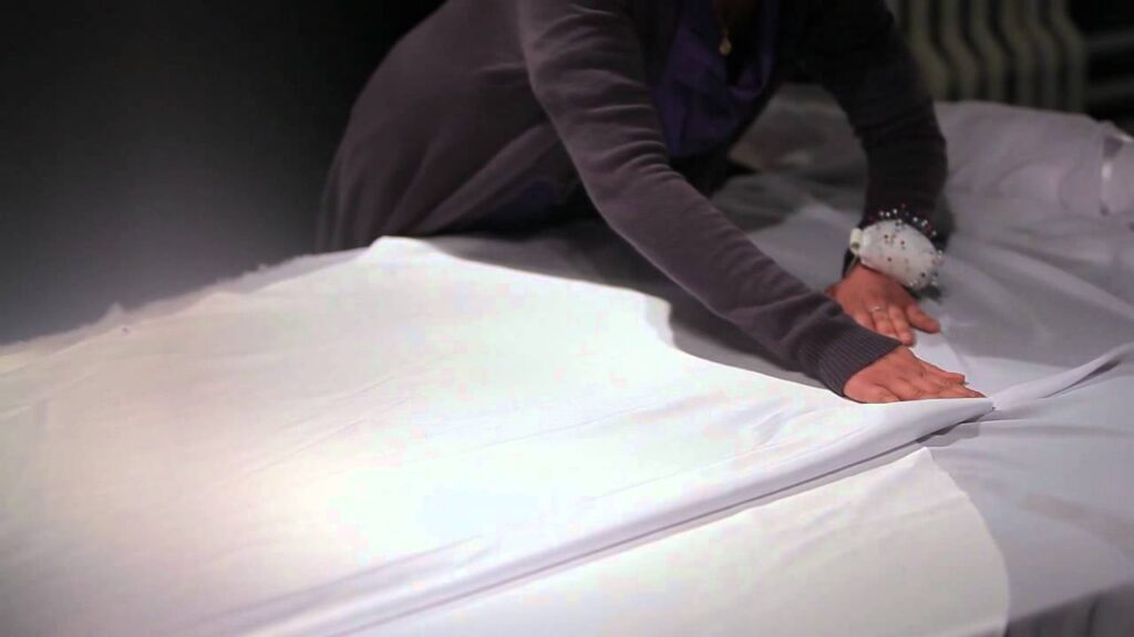 confection d'une robe de mariage