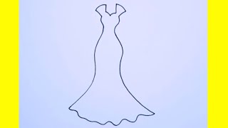 dessin facile | comment dessiner une robe de mariée facile | dessin kawaii | dessins facile a faire