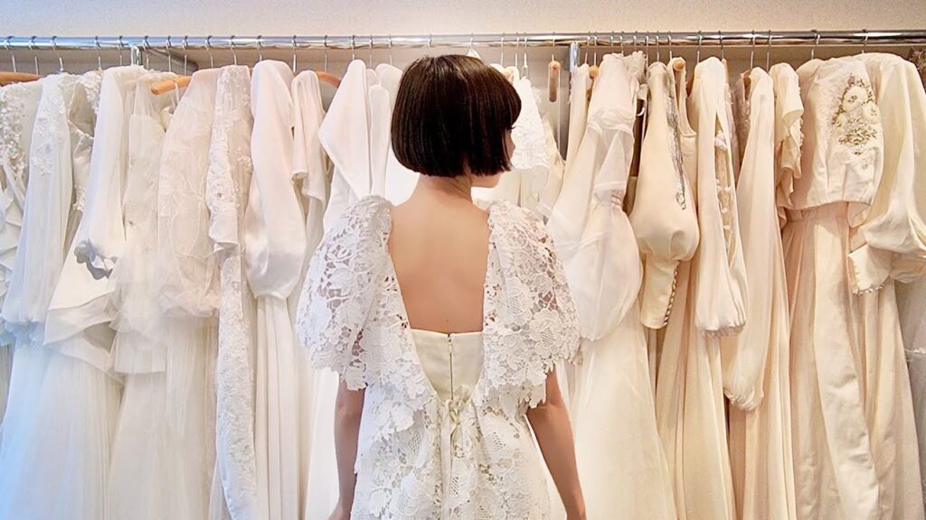 ウェディングドレス選びで胸がいっぱい...💘