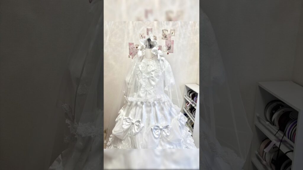 ロリィタウェディングドレスを作ります！#ウェディングドレス #ロリィタ #衣装制作