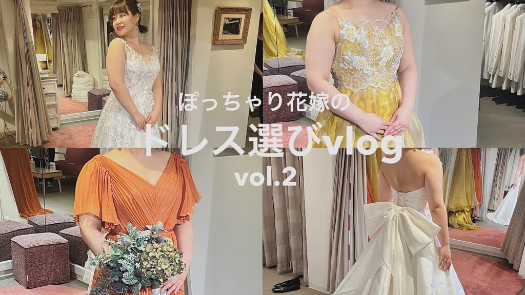 ドレス試着vlog運命のドレスにやっと出会い編。