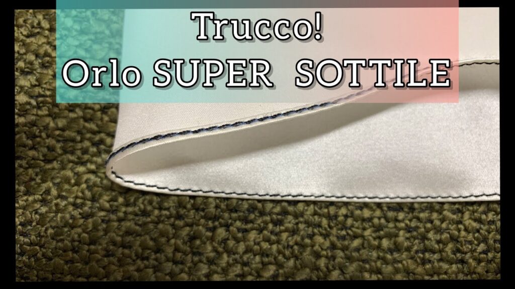 Trucco per fare ORLO SUPERSOTTILE / Trick for making SUPERTHIN HEM