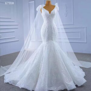 マーメイドライン 婚活成功後のドレス選びに ふさわしいゴージャスな一着