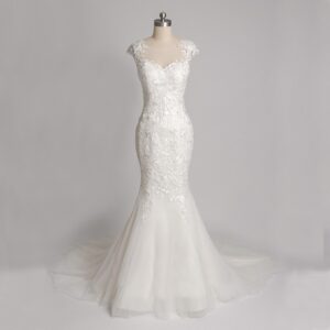 マーメイドライン レースが織りなす優美な世界観 ヴィンテージライクな一着