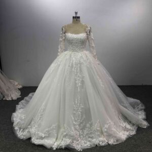 プリンセスライン プレ花嫁必携 流行 ウェディングドレス パール美