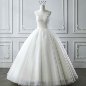 プリンセスライン 海外挙式用 軽量 ウェディングドレス リゾート対応