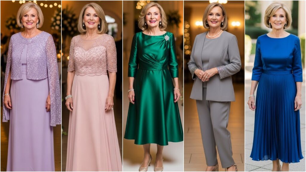 Elegant Mother of the Bride Outfits for Women Over 70 | Chic Wedding Styles, Flattering Fits & Tips