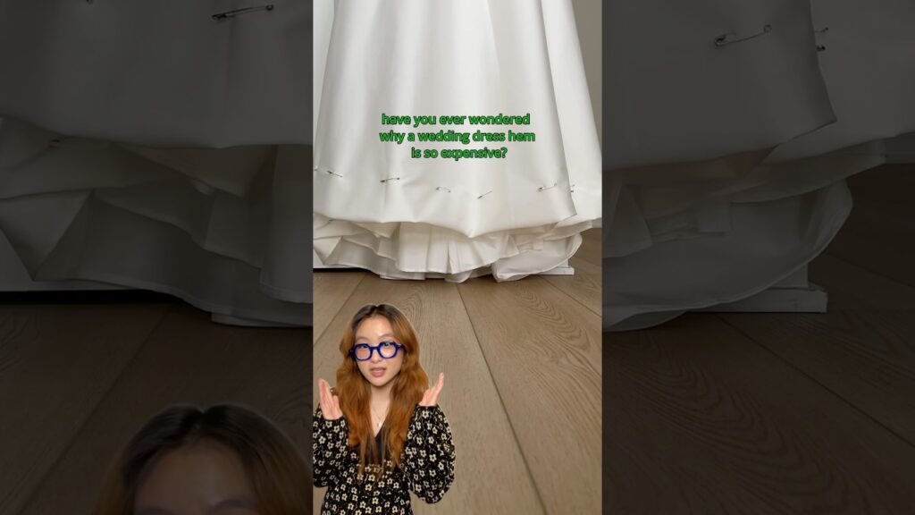 Why are wedding dress hems so expensive? #bridalalterations #sewingtutorial