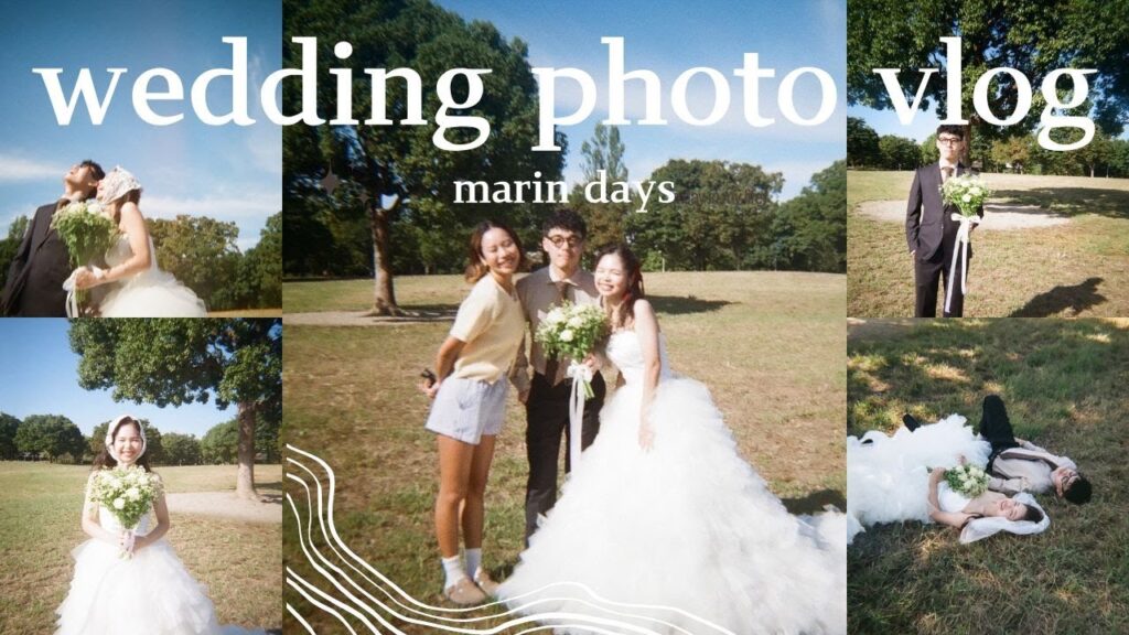 【ウェディングフォトVLOG】仲良しの友達夫婦の前撮りに参加したよ👰🏻‍♀️花嫁姿ってほんまに綺麗…🥹