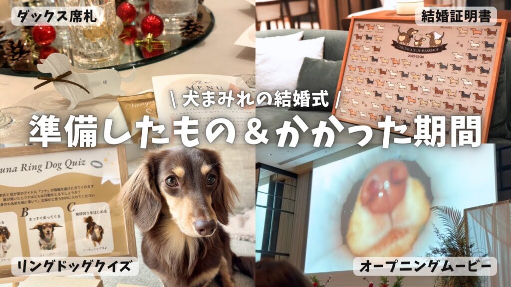 【結婚式準備】100均DIY | 自作のオープニングムービー | 結婚証明書...準備したもの全部公開！