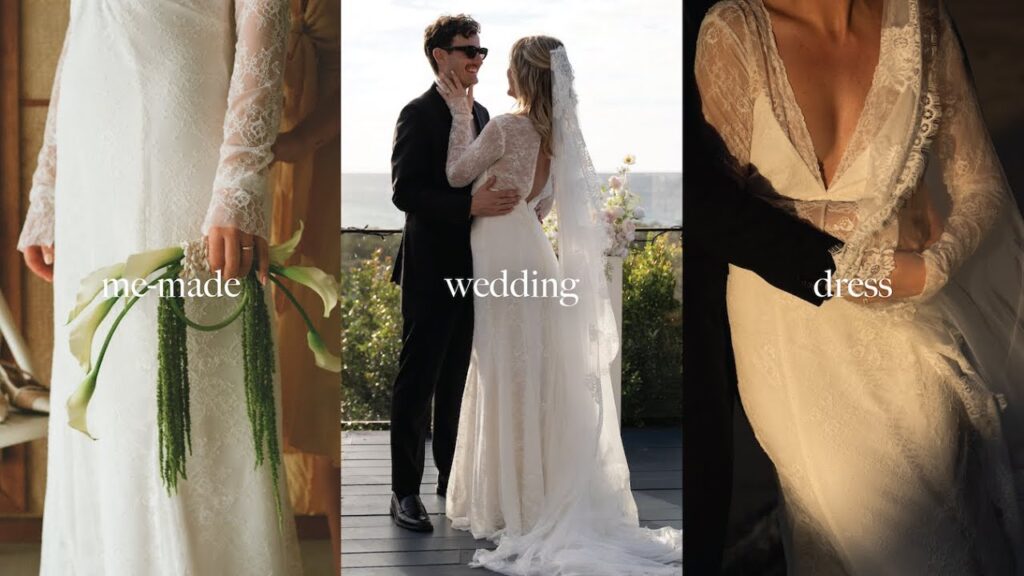 I made my own wedding dress (10 days from the ceremony & became a VOGUE bride!)