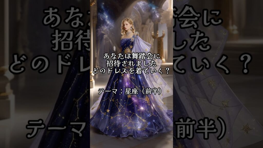 みんなは何番のドレスを選ぶ？？👗🌌#aiアート #ファンタジー #aiart #midjourneyart #midjourneyartwork #ドレス #デザイン