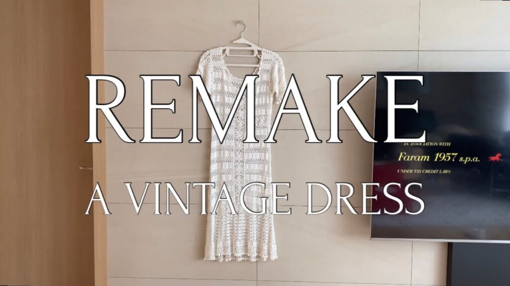 Remake a Vintage Wedding Dress 빈티지 크로셰 웨딩 드레스 수선하기 1탄