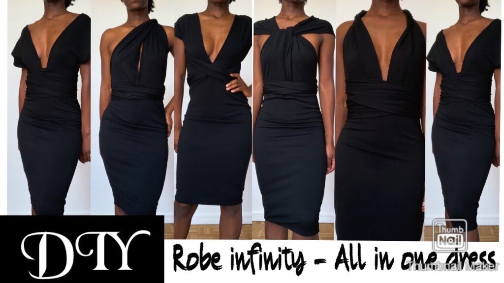 HOW TO | DIY ROBE DE SOIREE INFINITY FACILE SANS PATRON | SUPER EASY ALL IN ONE EVENING DRESS