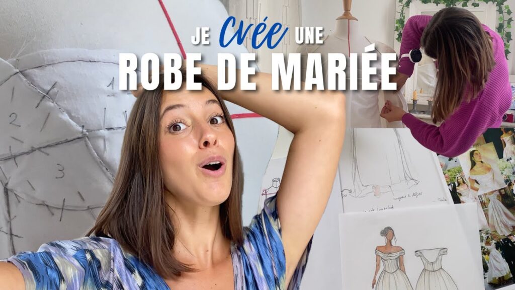JE CRÉE LA ROBE DE MARIÉE D'UNE ABONÉE … et c’est une première pour moi !