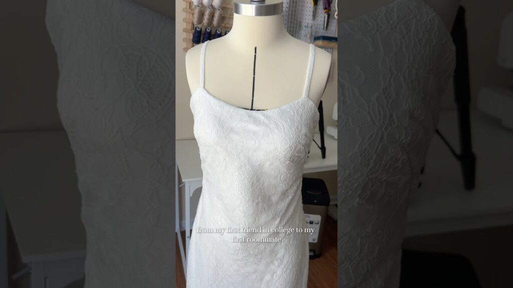 Making My Bestie’s Wedding Dress pt 3💍🤍