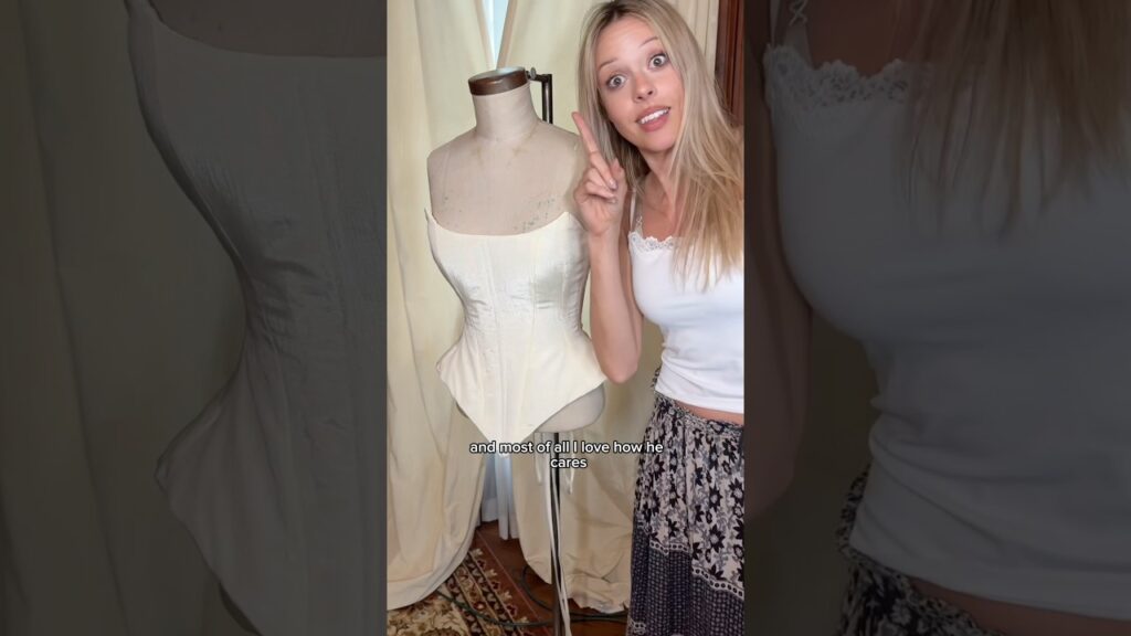 I FINISHED MY WEDDING DRESS (the one for the ceremony anyway) #sewing #weddingdress #bride #fashion