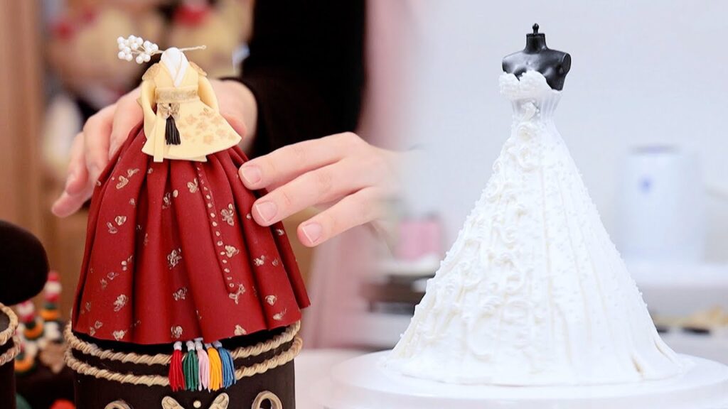 이게 진짜 케이크라고? SNS 주문 폭주한 장인의 ‘웨딩드레스 케이크’ㅣWeddingcake / Korean dessert / Weddingdress /Baking