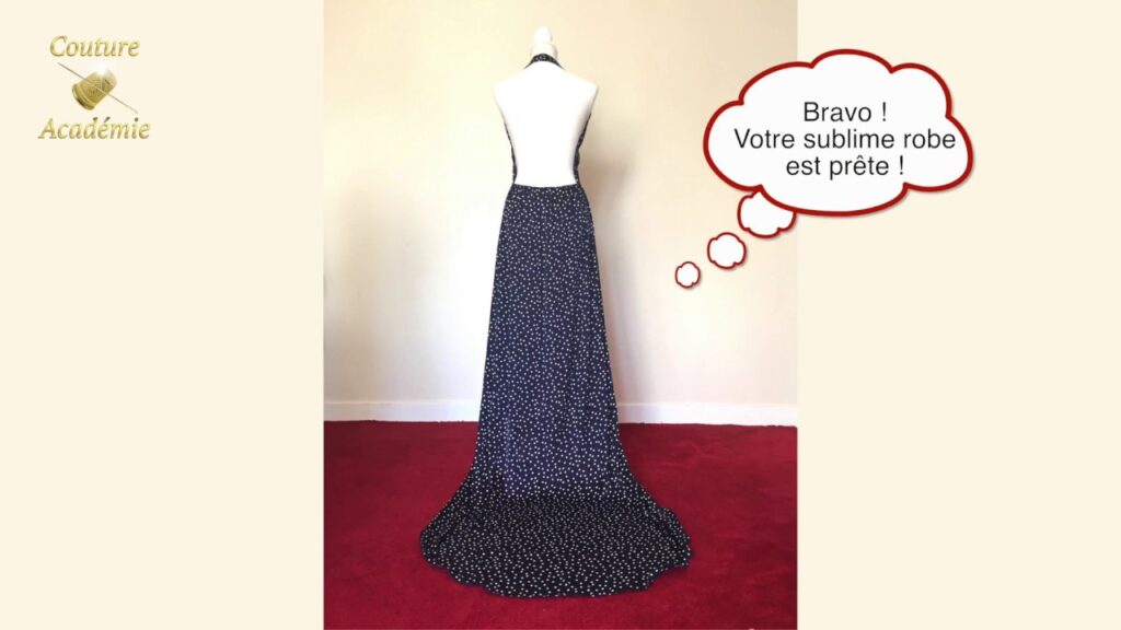 Coudre une robe de soirée, dos-nus, avec traîne pour moins de 10€! 👗💋 Partie 2/2.