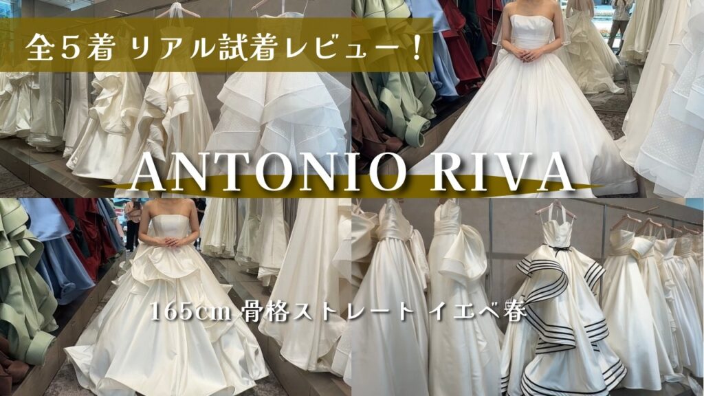 【ウエディングドレス試着レポ】憧れのANTONIO RIVA全5着 | プレ花嫁の本音レビュー