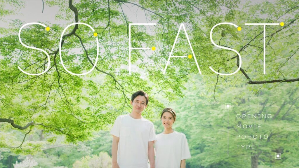 プレ花嫁の定番ムービー 《結婚式オープニングムービー》 So Fast-フォトタイプ