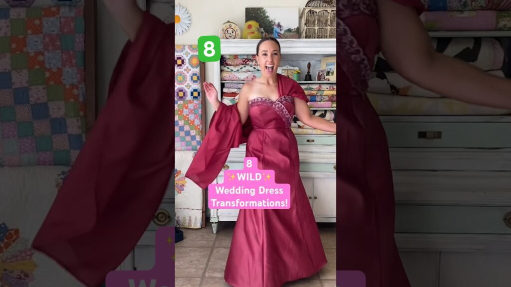 8 WILD Wedding Dress Transformations! Upcycled wedding dresses 😍✨